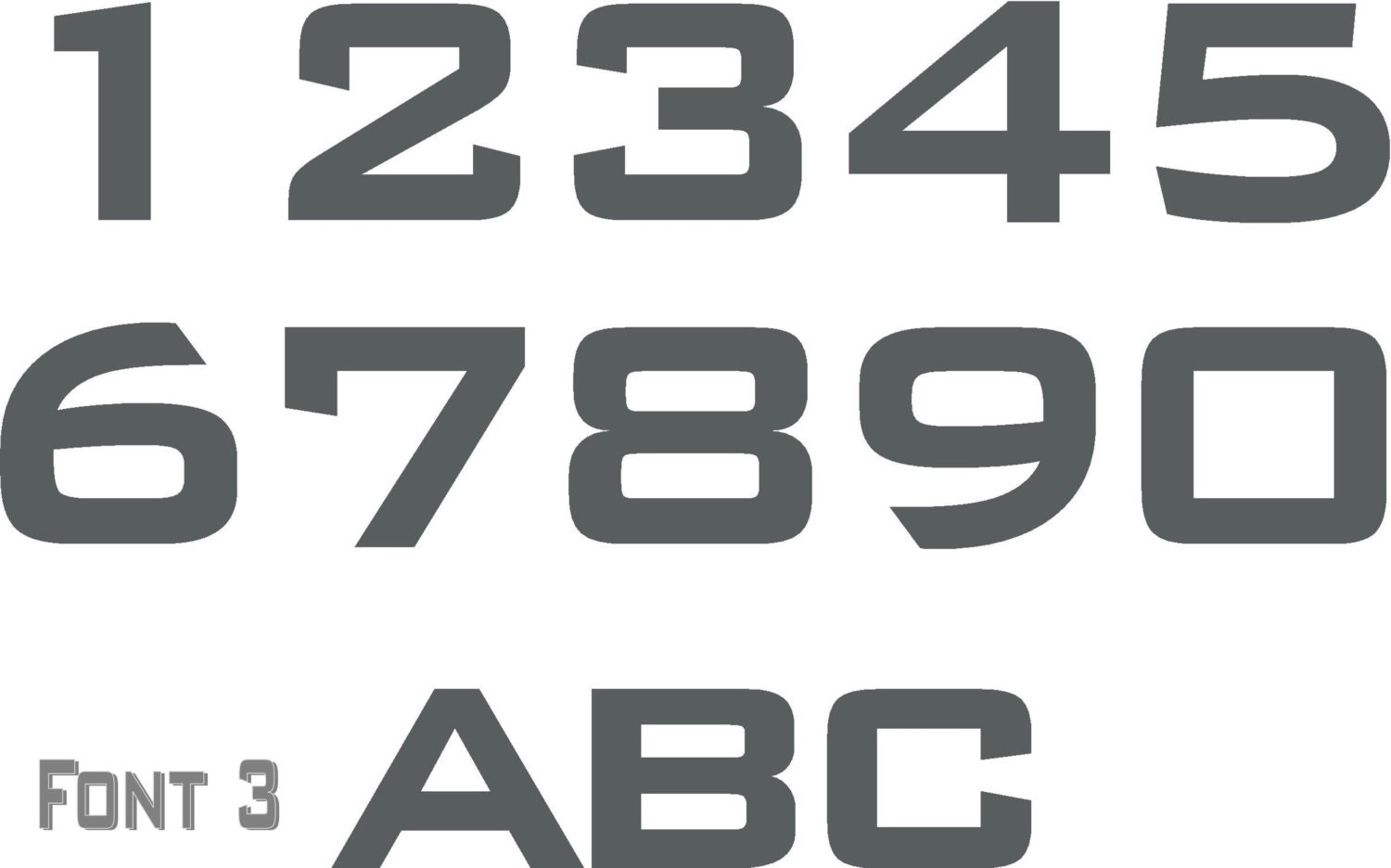 Modern Contemporary House Number Letter Door Sign 200mm