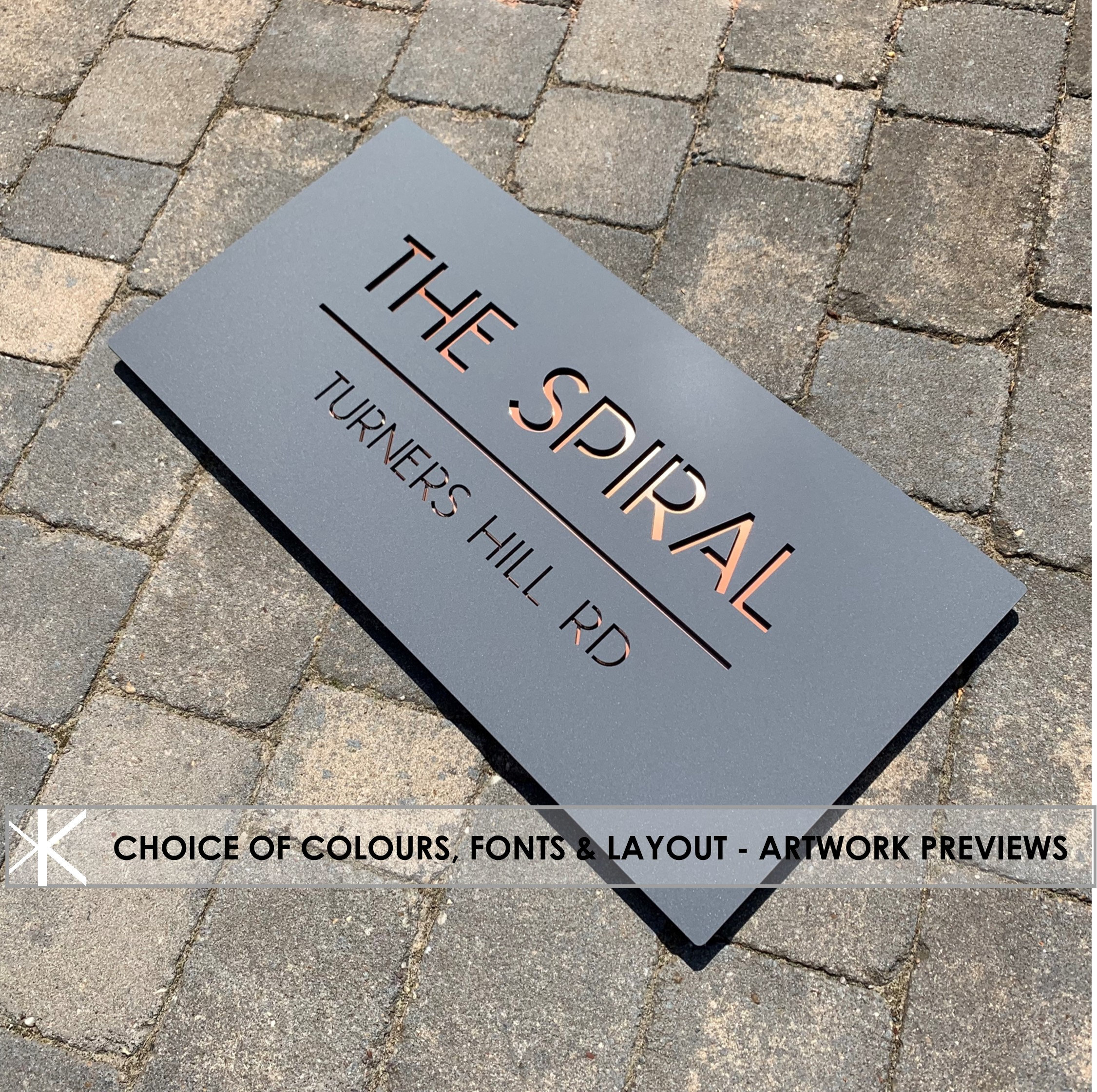 Extra Large Modern House Name or Number Sign 60 X 30 Cm Modern Etsy