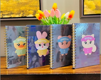 Black Pink Character Hardcover Journal - Idealny prezent dla BLINKs! Wersje Jisoo, Jennie, Rose, Lisa!