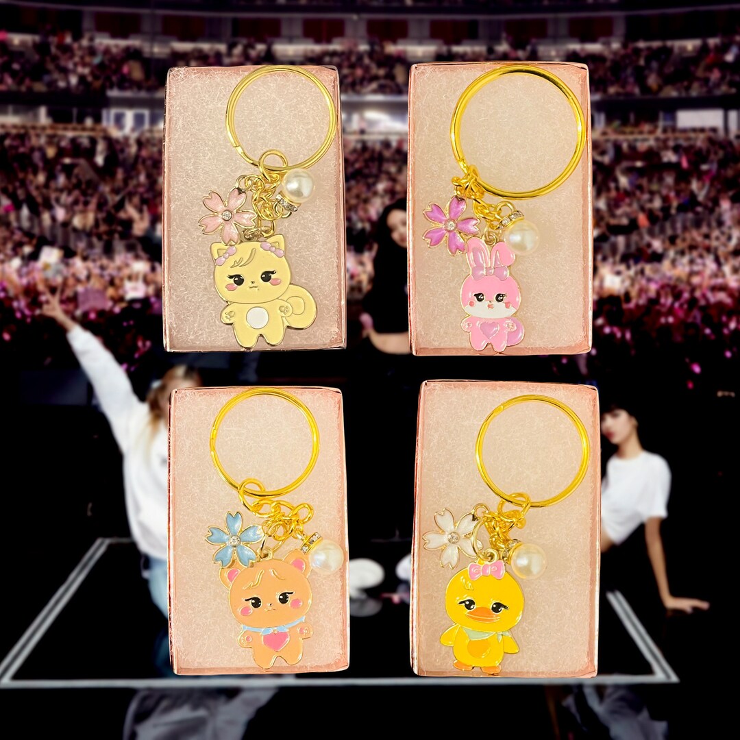 Black Pink Keychain Born Pink Kpop Character Keychain With Cute Charms ...