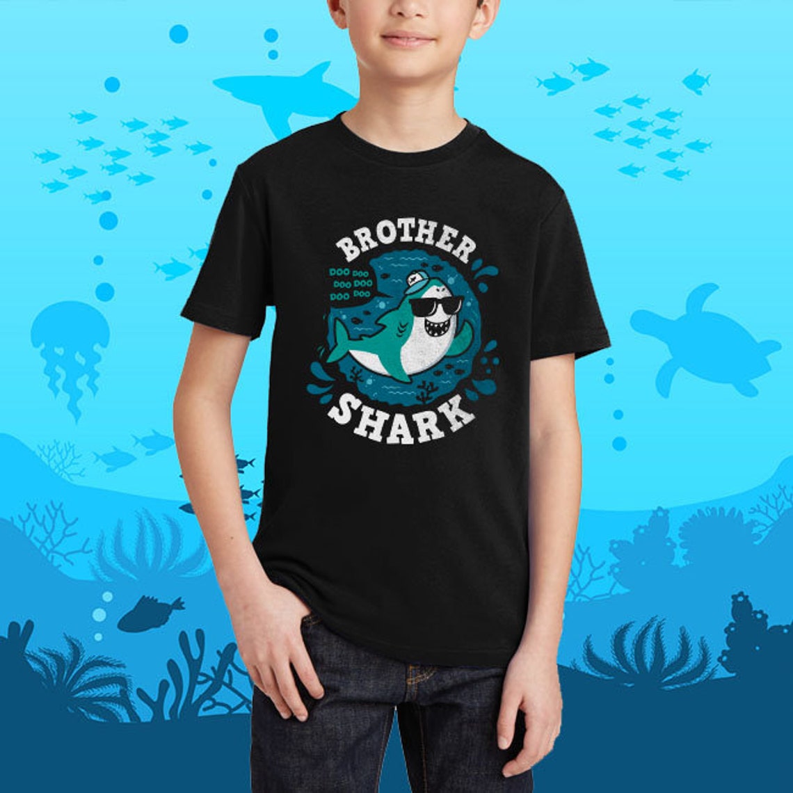Baby Shark Family Matching Tshirts Unisex Women Kids Etsy
