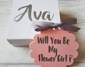 flower girl invite etsy