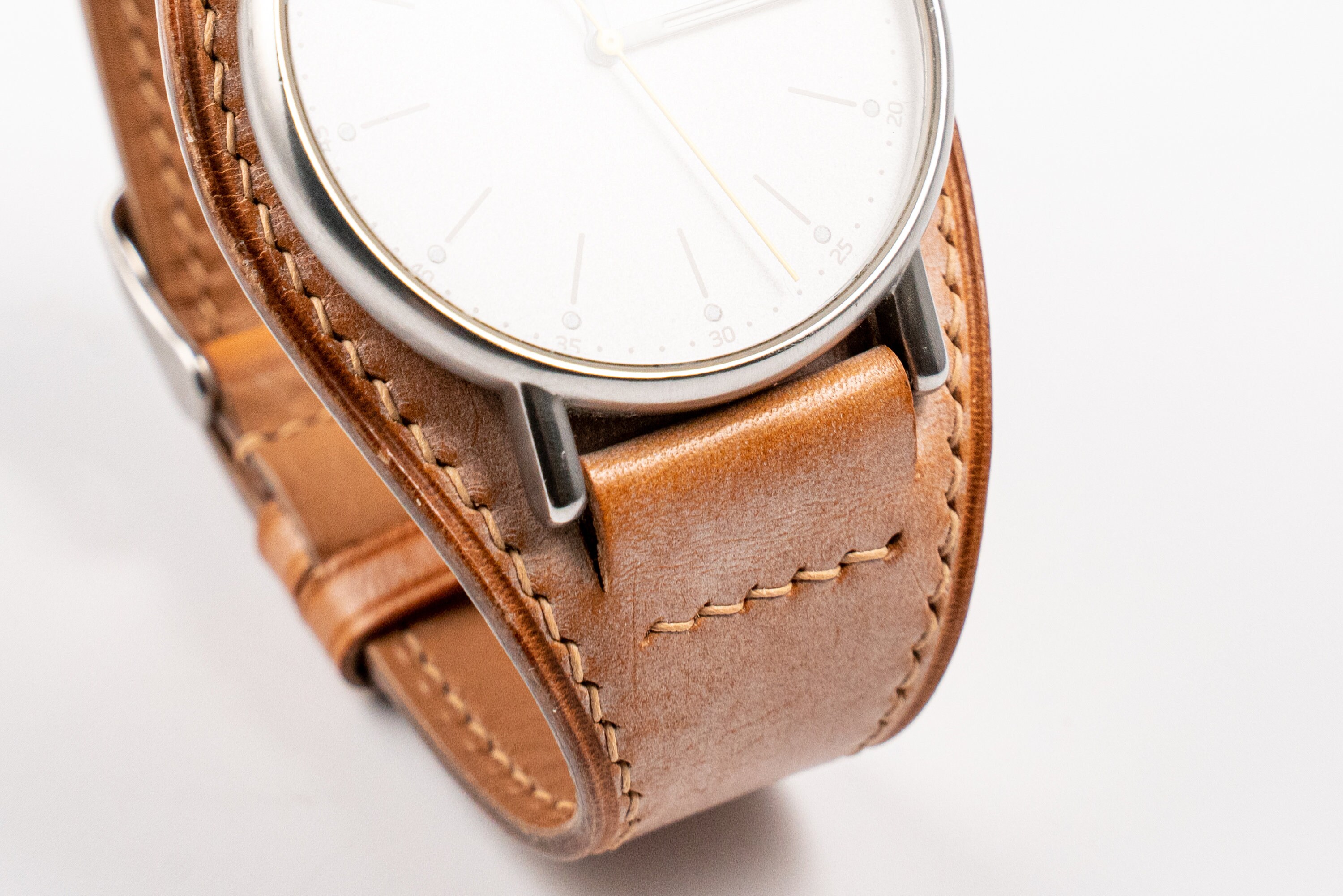 Full BUND Watch Band Leather Cuff watch strap for 16mm 17mm Etsy