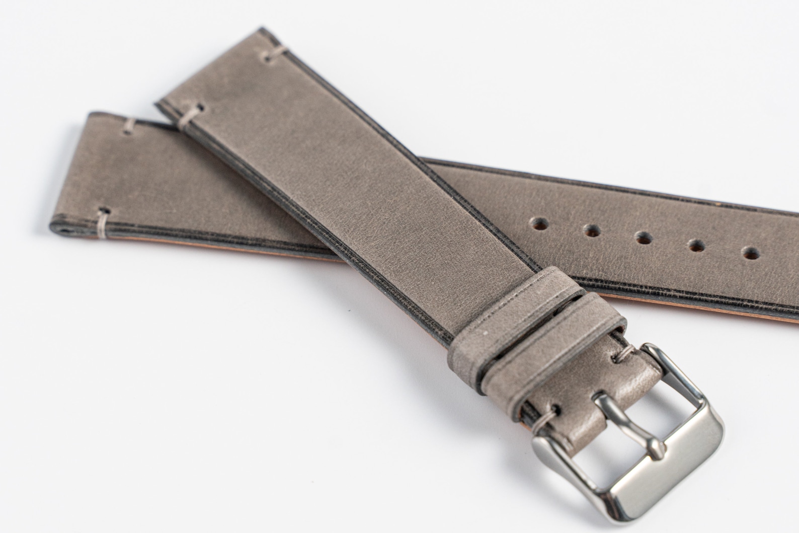 Grey Leather watch band 16mm 17mm 18mm 19mm 20mm 22mm. | Etsy