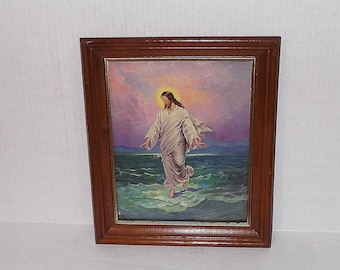 Jesus Walking Water Etsy
