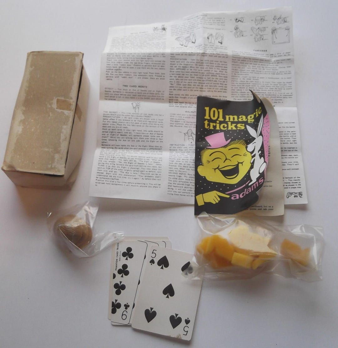 Vintage Adams Mr. Magic Magician Set 1960s in Original Box & Book - Etsy