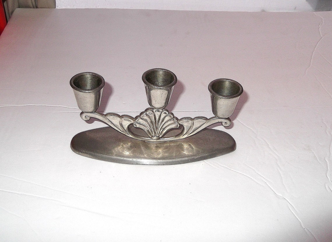 Free-Standing 3 Candlestick Holder Table Metal Centerpiece ...