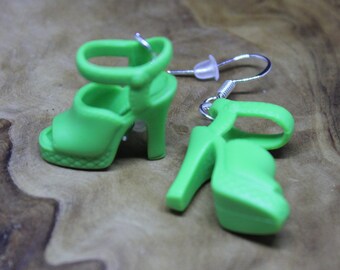 Barbie Doll Shoe Earrings, Miniature Platform Heels, Retro 90s KAWAII