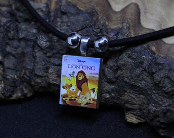 Disney Miniature book Necklace. Beauty and the Beast,Hercules, 101 Dalmatians, Jungle Book, Lady & the Tramp, Bambi, Aladdin. With Real Page