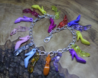 Barbie Doll Shoe charm bracelet, Unique, Retro, 90's, KAWAII, Super Cute!
