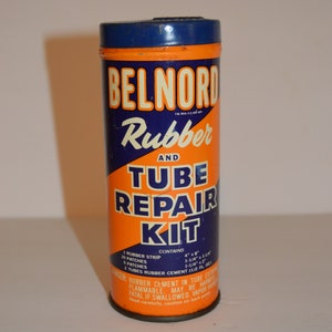 Vintage 1950&#39;s Belnord Rubber and Tube Tin Repair Kit
