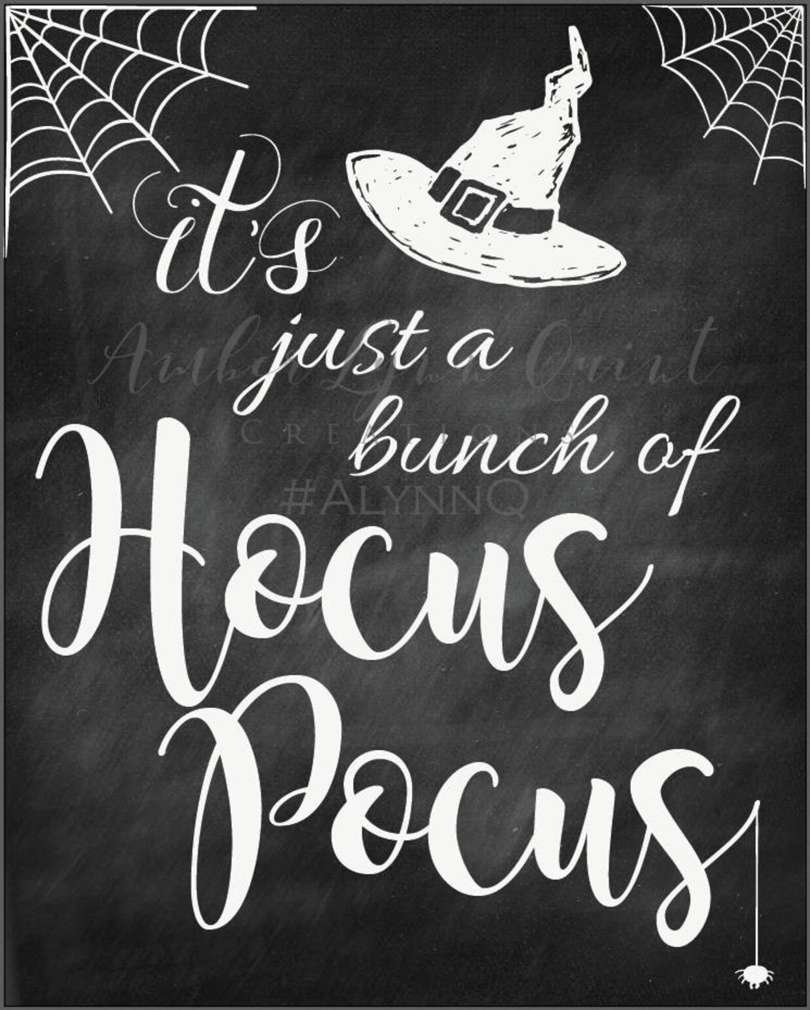 Hocus Pocus Chalkboard DIY Printable It's Just a Bunch Etsy