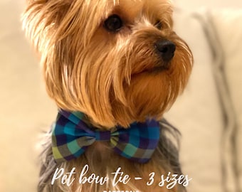 Pet Bow Tie Sewing Tutorial and Patterns / Dog Collar Wedding Accessories DIY / PDF Instant Download / Small, Medium and Large Patterns