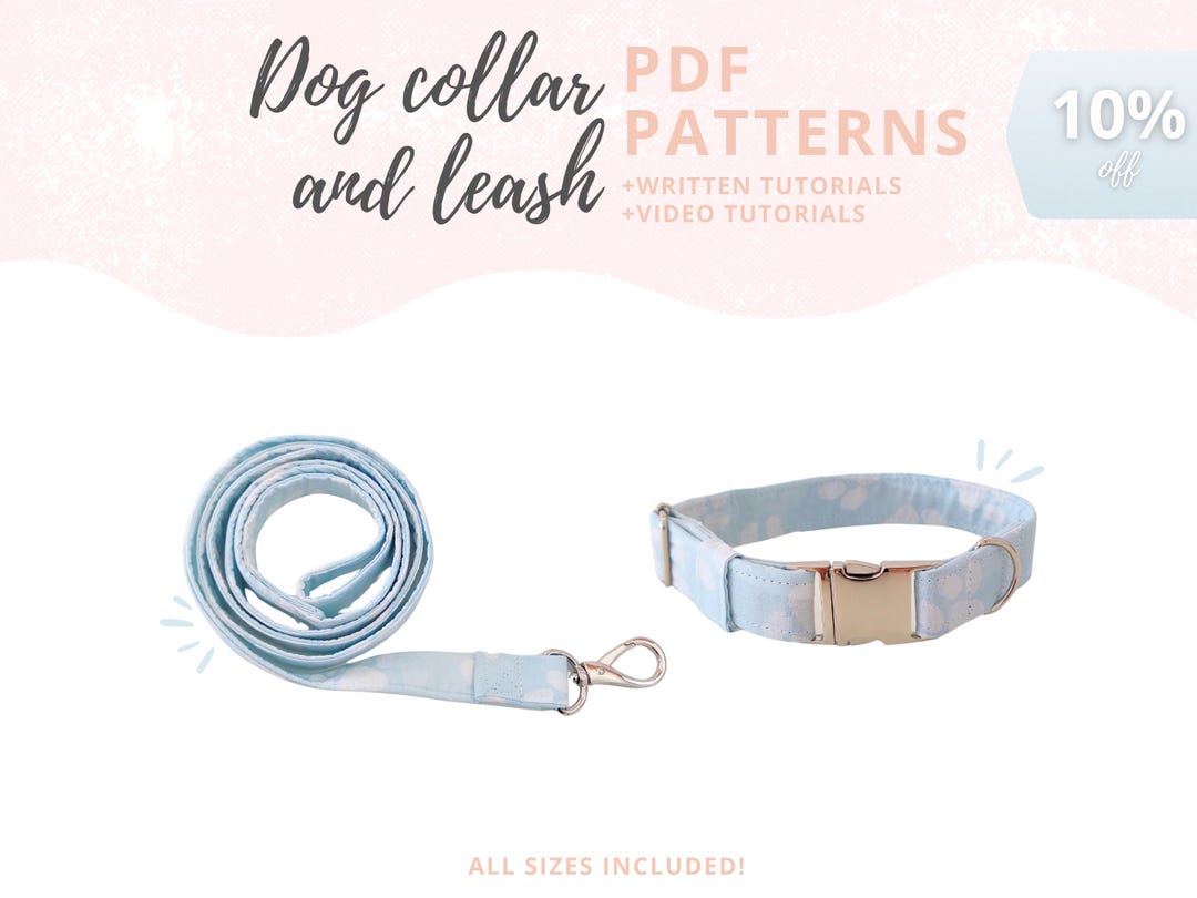 Leash Template.pdf Dog Collar and Leash PDF Patterns | How to Make a Pet Leash and Collar ...