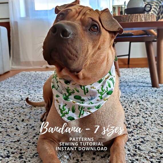 How to Sew Dog Bandanas in Multiple Sizes