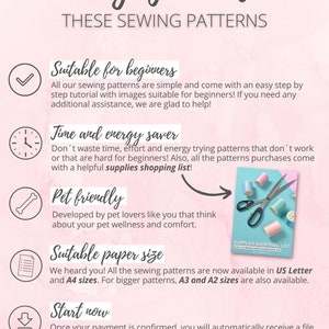 10 Sewing Tutorials and Patterns of dog accessories: dog bandana pattern, dog collar pattern, dog bow tie pattern, dog harness pattern. image 7