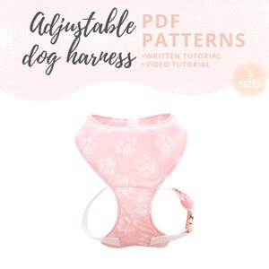 Dog harness pattern | Dog clothes patterns | Harness pet PDF | Dog sewing patterns and instructions | Dog clothes PDF - Small, Medium, Large