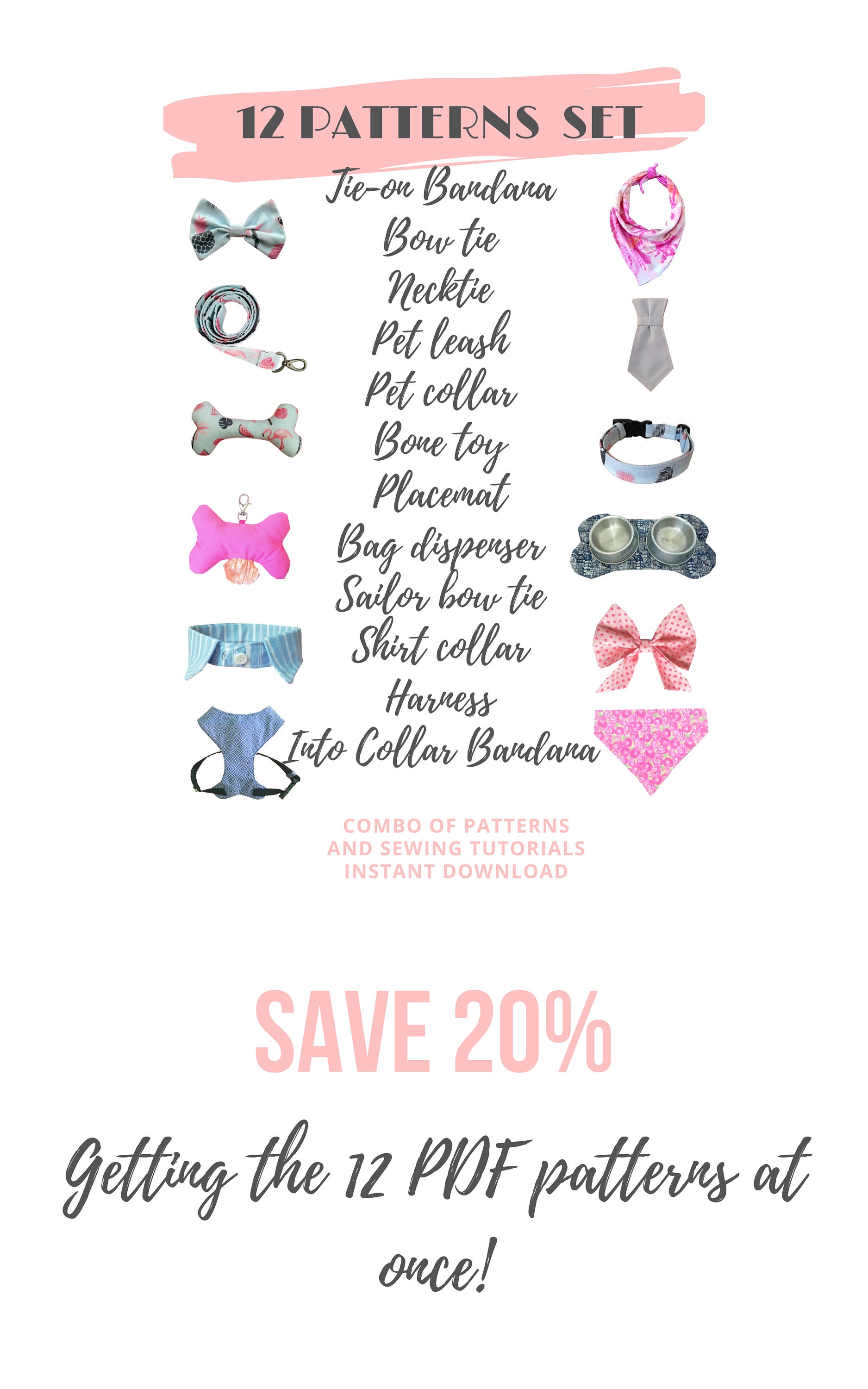 Dog Harness Pattern/ Dog Clothes Patterns / Harness Dog PDF / Etsy