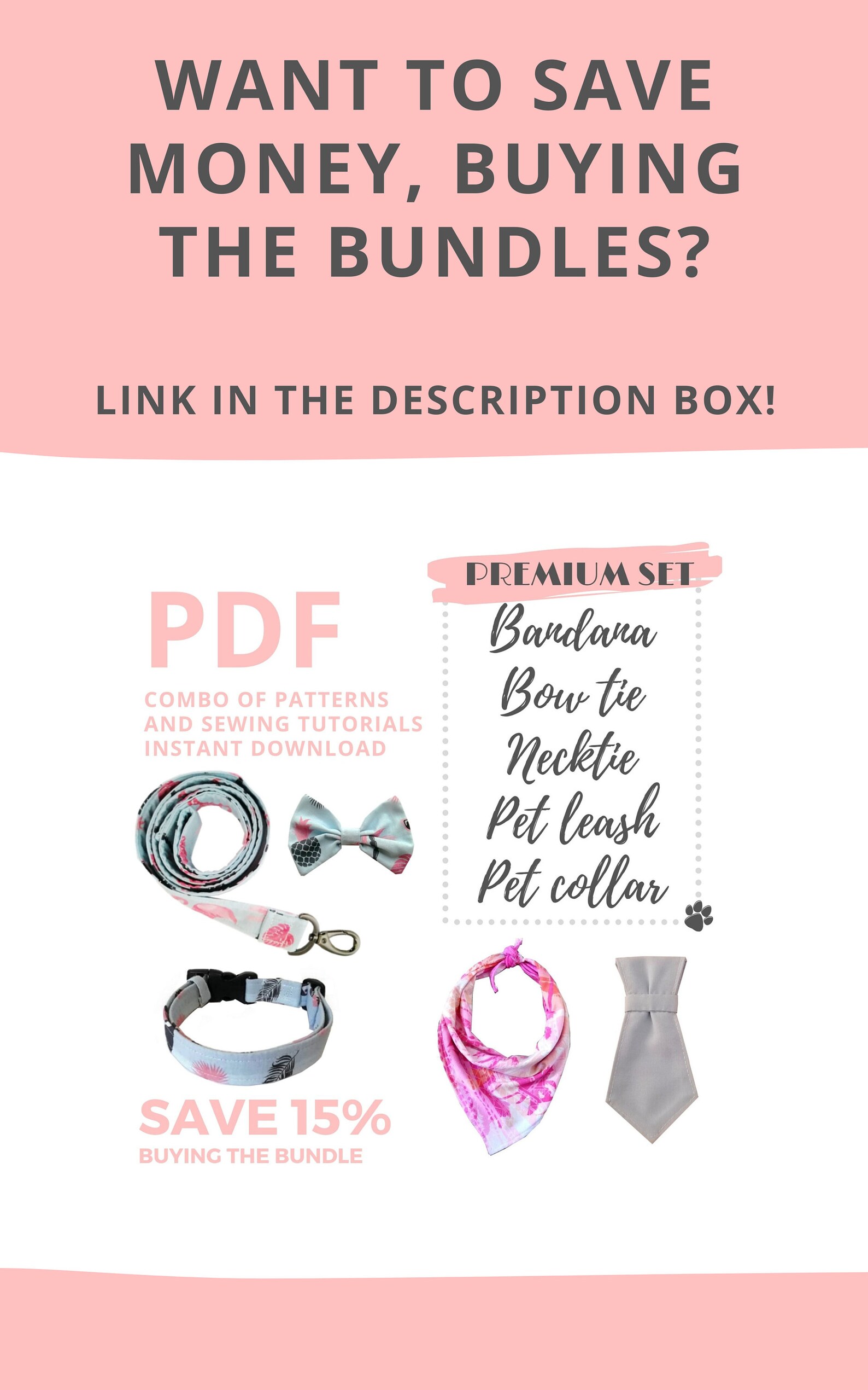 Dog Shirt Collar Pattern and Dog Neck Tie Sewing Pattern/ How Etsy