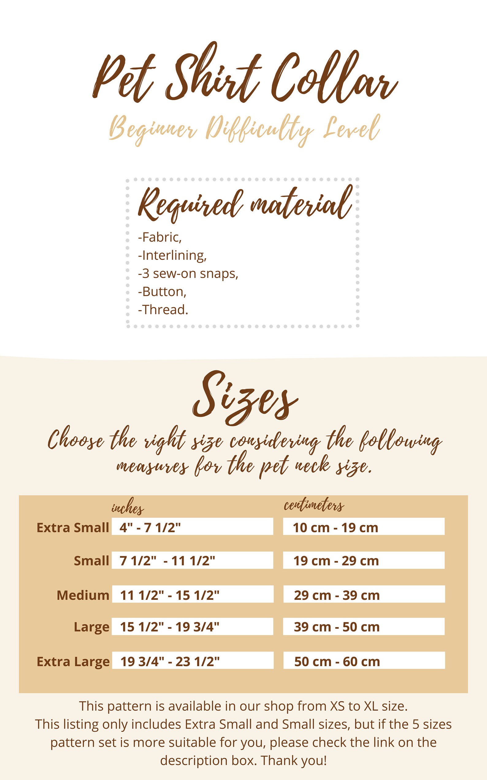 Dog Bow Pattern and Dog Shirt Collar Pattern / Sailor Bow Etsy