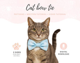 cat bow tie sewing pattern