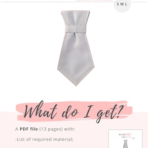 Pet Necktie Tutorial and Patterns / Dog Neck Tie for Wedding / | Etsy