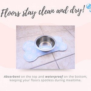 Dog Placemat Tutorial and PATTERNS | Dog food accessories | Waterproof Bone Placemat DIY | Sewing tutorial | PDF Instant download image 2