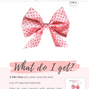 Sailor Bow for pet collar Tutorial and Patterns / Small, Medium, Large / Cat and Dog collar Accessories / Instant Download Sewing Pattern image 2