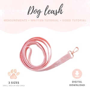 Dog Leash Sewing Pattern | How to Make a Pet Leash | Dog leash | Dog lead DIY guide tutorial | Instant download | Sewing Dog Patterns
