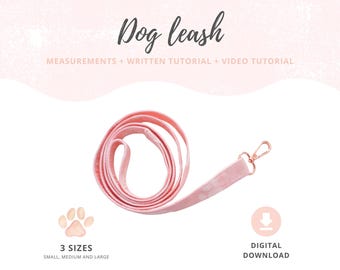 Dog Leash Sewing Pattern | How to Make a Pet Leash | Dog leash | Dog lead DIY guide tutorial | Instant download | Sewing Dog Patterns