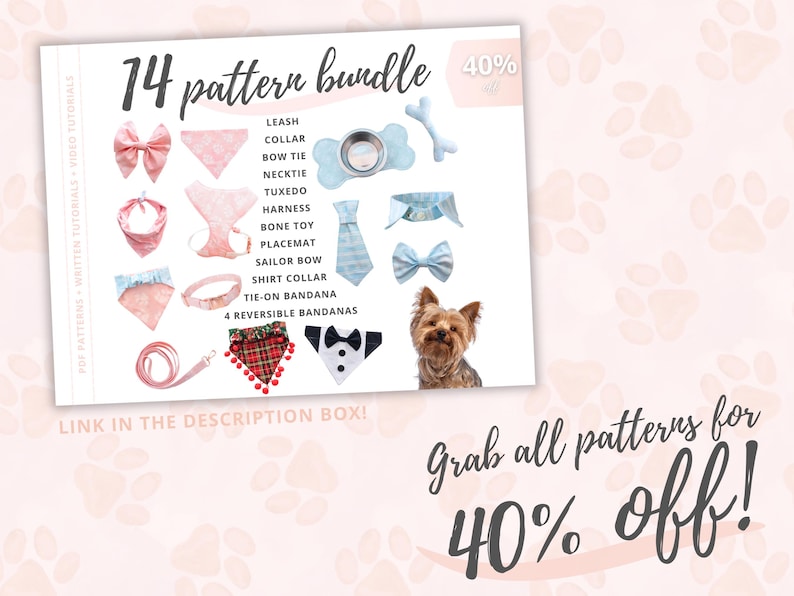 Dog Placemat Tutorial and PATTERNS | Dog food accessories | Waterproof Bone Placemat DIY | Sewing tutorial | PDF Instant download image 9