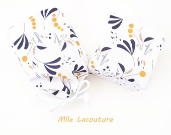 Pochon Diptyque Paris En Tissu Coton Jaune - Neuf, Vendu à L'unité (pour Parfum 100ml)