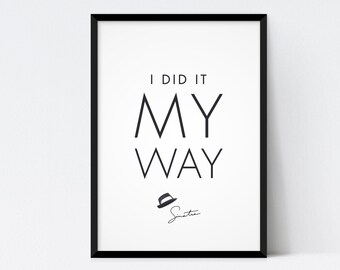 Frank Sinatra My Way Etsy