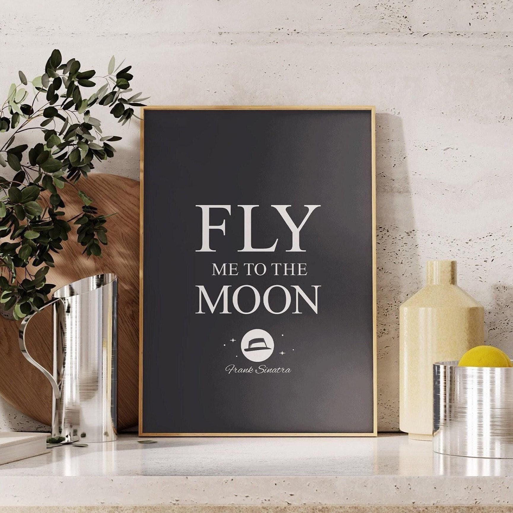 Fly Me to the Moon Poster - Etsy