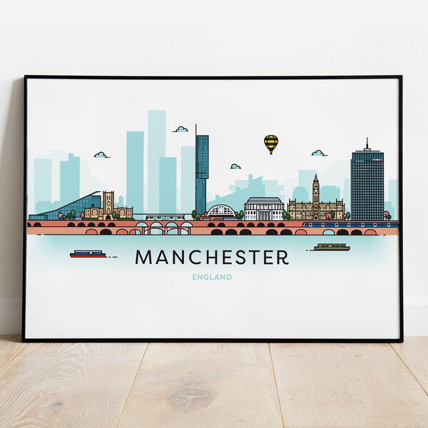 Manchester Print Etsy UK