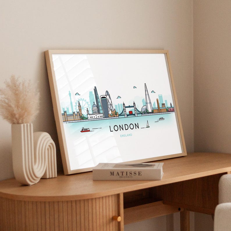 London Skyline Art: Print or Framed Print