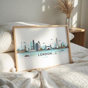 London Skyline Art: Print or Framed Print