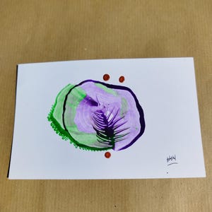 Carte de voeux faite à la main