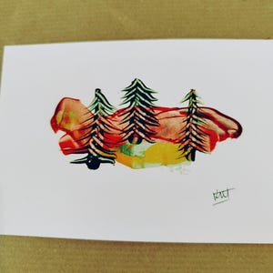 Carte de voeux faite à la main