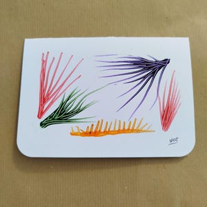 Grande carte de voeux faite à la main