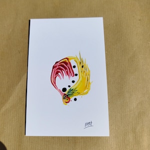 Carte de voeux faite à la main