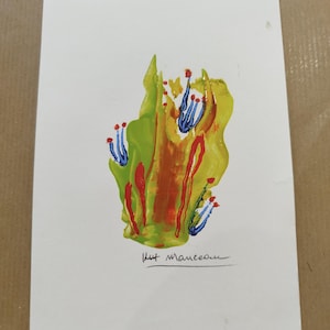 Grande carte de voeux faite à la main