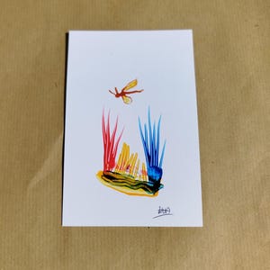 Carte de voeux faite à la main