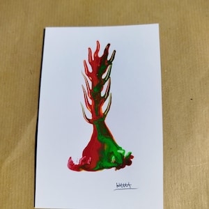 Carte de voeux faite à la main
