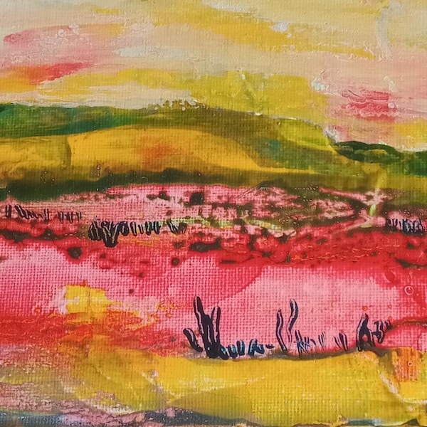 Tableau miniature contemporain : Petit paysage