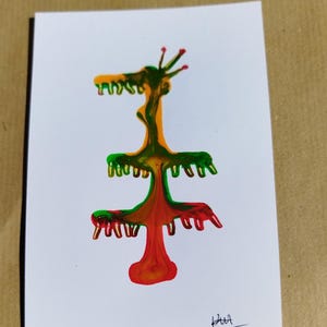 Carte de voeux faite à la main