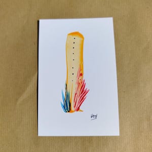 Carte de voeux faite à la main