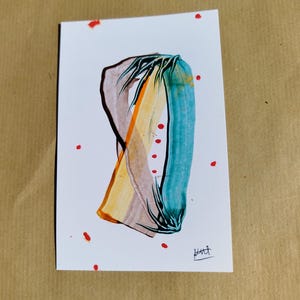 Carte de voeux faite à la main