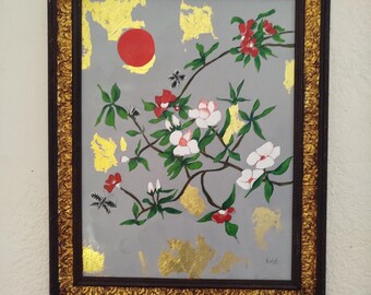 Red Sun. Contemporary painting