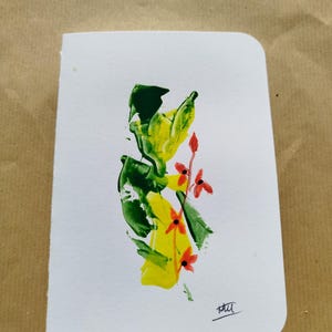 Grande Carte de voeux faite à main